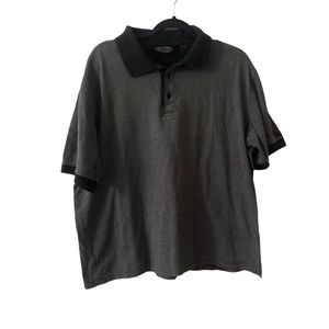 Jantzen Men’s Golf Top Size XL Extra Large - black white short sleeve